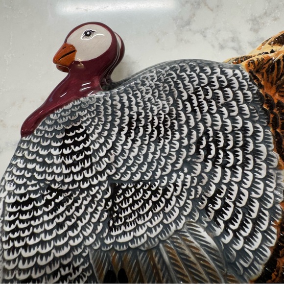 Vintage Decorative Thanksgiving Turkey Plates Set - Multicolor - Picture 7 of 8